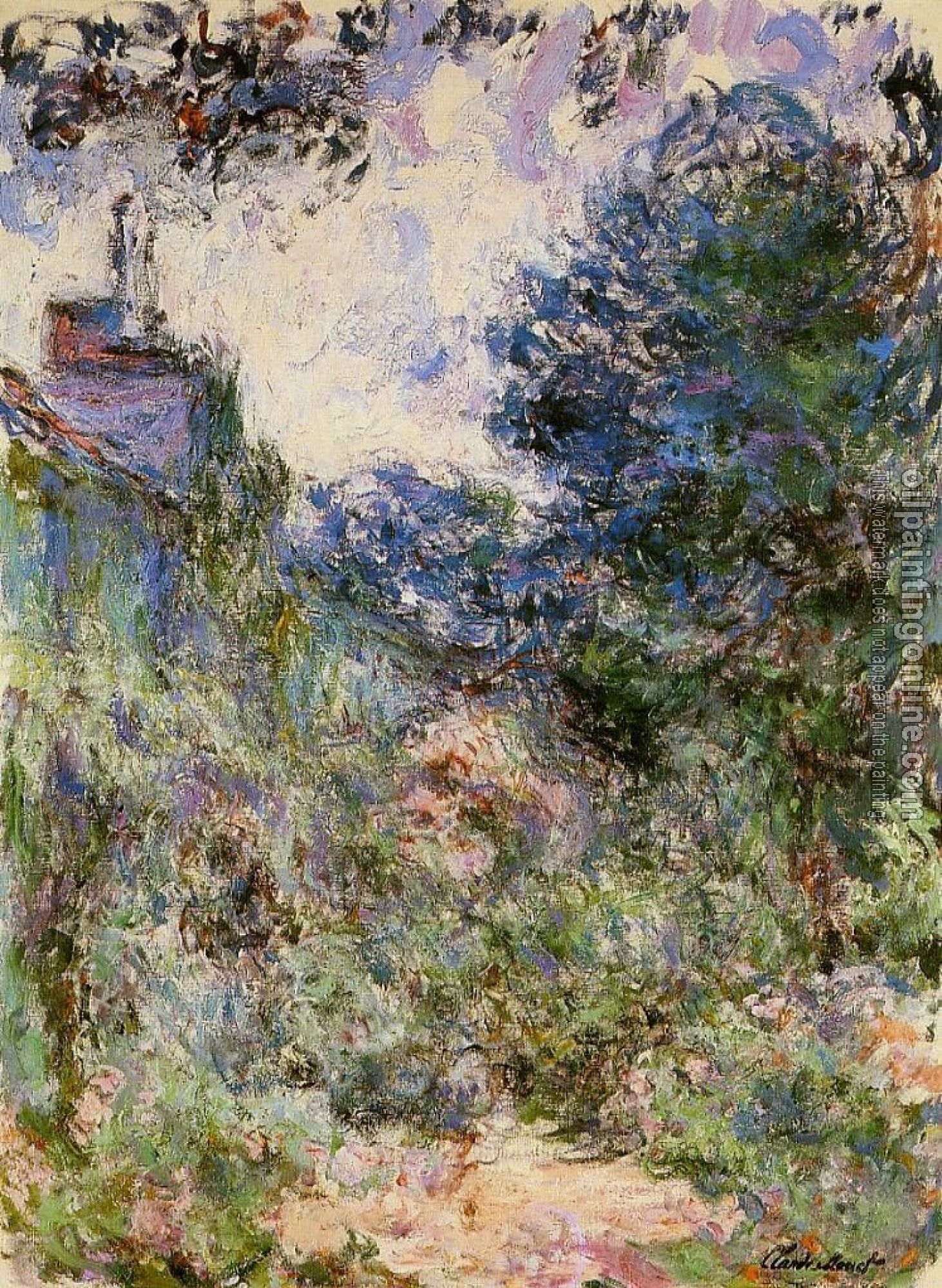 Monet, Claude Oscar - The House Seen from the Rose Garden